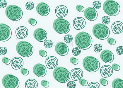 青色简约几何圆圈抽象背景