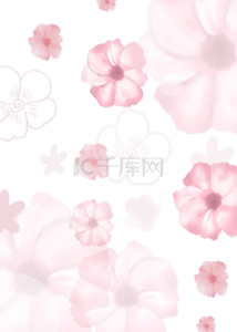 粉色可爱花朵背景图片_粉色可爱花朵梦幻模糊背景
