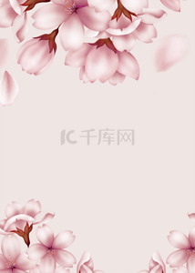 高端灰背景背景图片_灰粉色浪漫花卉植物背景