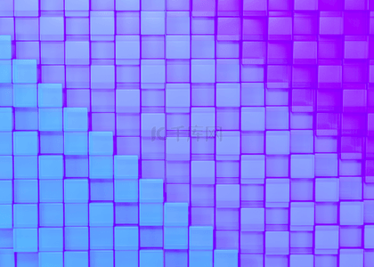 浅紫背景图背景图片_混合亚克力方块渐变3d背景图