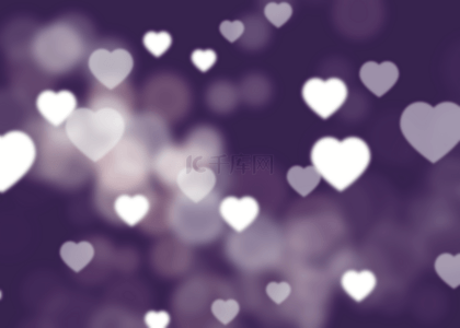 紫色光芒背景图片_渐变紫色爱心光芒几何背景