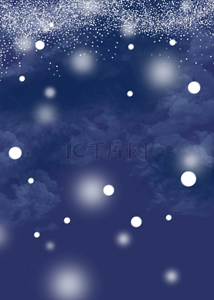 冬季季节背景图片_蓝色质感冬季季节背景