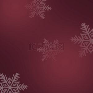 几何冬季背景图片_红色渐变雪花几何创意背景