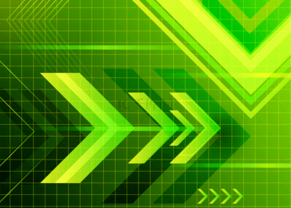 绿色网格抽象科技背景