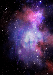 星球紫色背景图片_梦幻的紫色星系星空背景