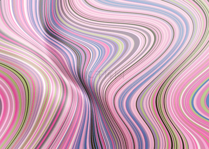 当代多彩立体抽象风格流线线条背景