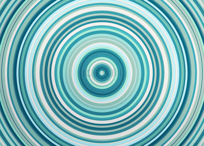 青绿色抽象圆圈线圈背景