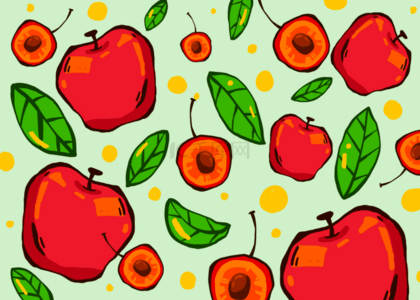 抽象水果背景图片_背景壁纸水果复古夏季