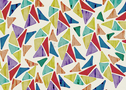 抽象彩色三角水彩渐变几何壁纸背景