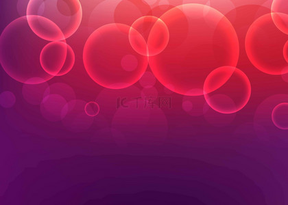 紫色红色背景图片_圆形紫色红色圆圈泡泡