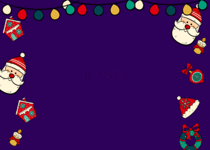 紫色简单圣诞节背景