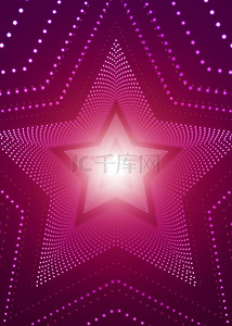 光影效果背景图片_嵌套的紫色五角星光效多边形
