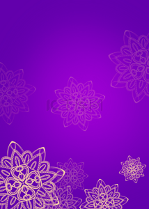 紫色渐变古典花纹背景