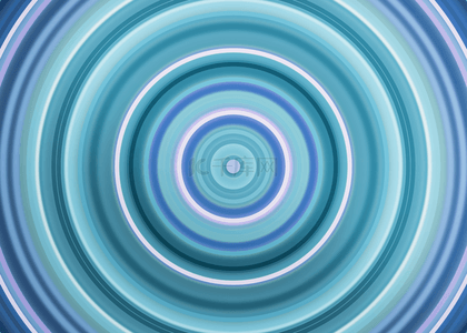 蓝色渐变抽象圆圈线圈背景