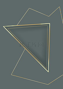 简单金色背景背景图片_金色背景三角形简单边框