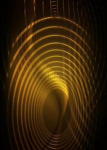 椭圆抽象金色光效线条背景