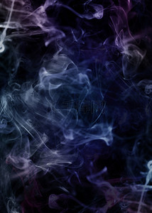 彩色无缝花纹背景图片_蓝紫色抽象烟雾全息色无缝隙背景
