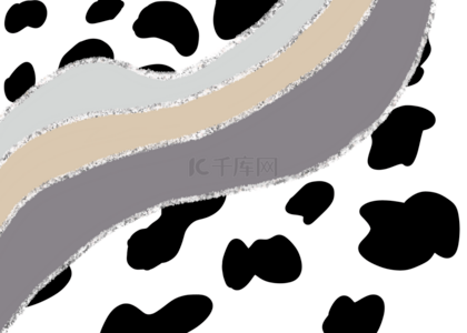 闪光动物纹理背景奶牛