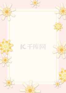 立体花卉粉色相纸背景