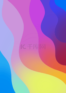 彩色抽象流动线条背景