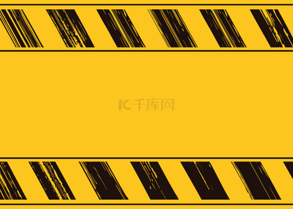 黄色底纹黑色线段警戒线背景
