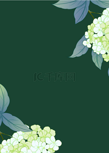 漂亮的水彩花背景图片_深绿色背景水彩花壁纸