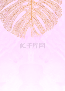 粉色热带植物叶子壁纸