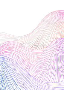 蓝紫色波动线条抽象艺术背景