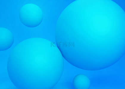 3d立体球蓝色背景