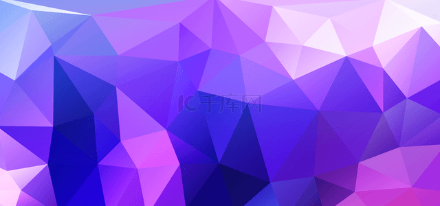 紫色抽象渐变几何低边背景