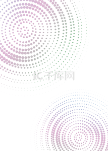 抽象半色调紫色圆形波点图案