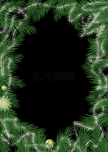 绿色圣诞树背景图片_圣诞背景节日