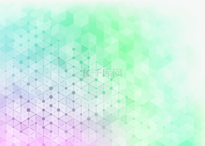 几何宣传册背景图片_彩虹渐变色抽象网格商务背景