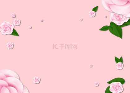 质感花纹理背景图片_粉色质感花卉背景