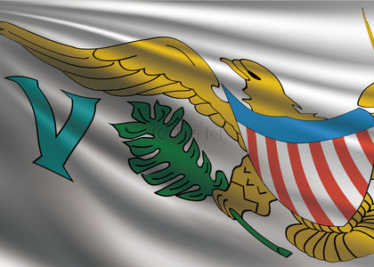 美属维尔京群岛国旗背景