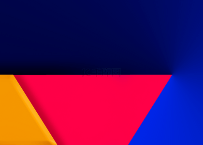 红色黄色几何渐变