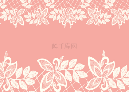 蕾丝花纹粉色花卉背景