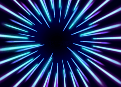 灯光放射线背景图片_蓝色光束放射光效背景