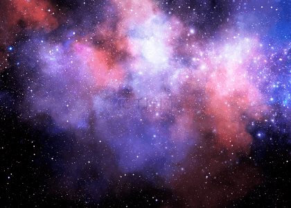 紫色的星空宇宙背景
