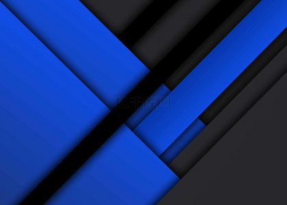 折叠几何背景图片_蓝色黑色阴影折叠
