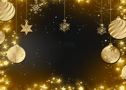 免费金色背景图片_金色闪光质感圣诞节背景