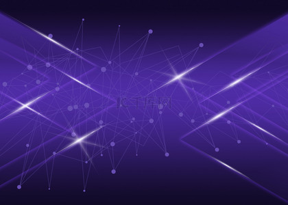 未来科技多边形紫色背景