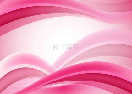 粉色曲线线段渐变波浪