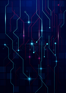 科幻电路线条光效背景