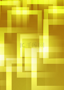 黄色炫光方形抽象几何背景