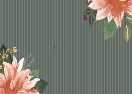 质感花卉背景图片_条纹质感花卉背景
