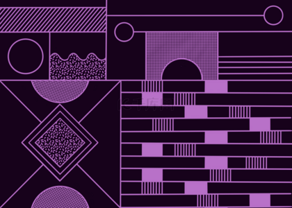 紫色抽象几何线条不规则复古背景