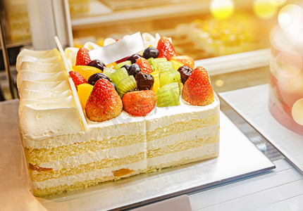水果蛋糕甜食甜品糕点摄影图配图
