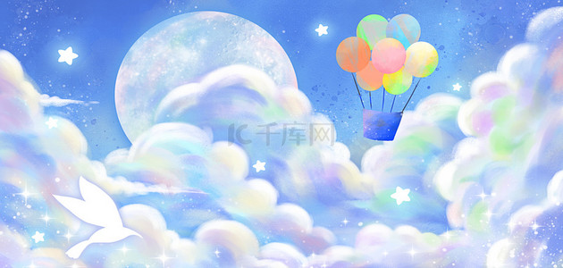 梦幻天空天空气球