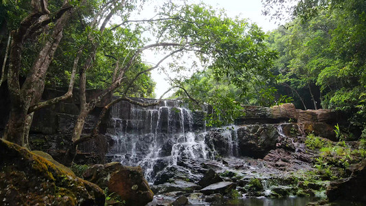 广西八寨沟风景区航拍